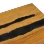 Solid teak wood and volcanic stone center table 100x50x40 cm by vidaXL, Coffee table - Ref: Foro24-281645, Price: 244,21 €, D...
