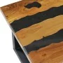 Solid teak wood and volcanic stone center table 100x50x40 cm by vidaXL, Coffee table - Ref: Foro24-281645, Price: 244,21 €, D...