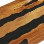 Mesa centro madera maciza teca y piedra volcánica 100x50x40 cm de vidaXL, Mesas de centro - Ref: Foro24-281645, Precio: 244,2...