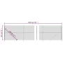 Drahtzaun mit anthrazitgrauem Flansch 1,8x10 m von vidaXL, Zaunpaneele - Ref: Foro24-153989, Preis: 103,75 €, Rabatt: %