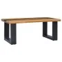 Solid teak wood and polyresin coffee table 100x50x40 cm by vidaXL, Coffee table - Ref: Foro24-281646, Price: 242,21 €, Discou...
