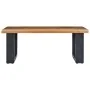 Solid teak wood and polyresin coffee table 100x50x40 cm by vidaXL, Coffee table - Ref: Foro24-281646, Price: 242,21 €, Discou...