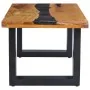 Solid teak wood and polyresin coffee table 100x50x40 cm by vidaXL, Coffee table - Ref: Foro24-281646, Price: 242,21 €, Discou...