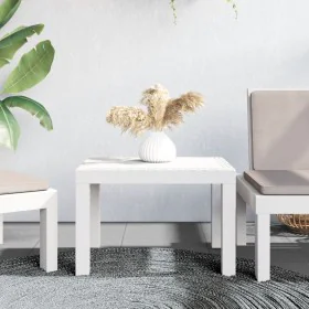 Mesa de jardín PP blanco 59x47x40 cm de vidaXL, Mesas de jardín - Ref: Foro24-364728, Precio: 39,42 €, Descuento: %