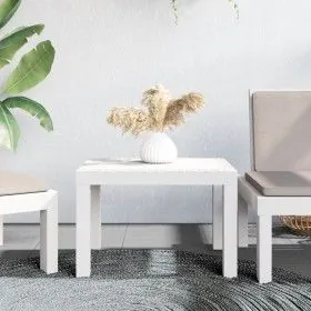 White PP garden table 59x47x40 cm by vidaXL, Garden tables - Ref: Foro24-364728, Price: 39,42 €, Discount: %