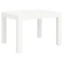 Mesa de jardín PP blanco 59x47x40 cm de vidaXL, Mesas de jardín - Ref: Foro24-364728, Precio: 39,17 €, Descuento: %