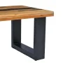 Solid teak wood and polyresin coffee table 100x50x40 cm by vidaXL, Coffee table - Ref: Foro24-281646, Price: 242,21 €, Discou...