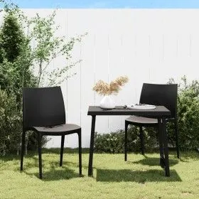 Gartenstühle 2 Stück anthrazitgraues Polypropylen 50x46x80 cm von vidaXL, Gartenstühle - Ref: Foro24-364729, Preis: 127,81 €,...