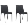 Garden chairs 2 pcs anthracite gray polypropylene 50x46x80 cm by vidaXL, Garden chairs - Ref: Foro24-364729, Price: 127,81 €,...