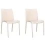 Garden chairs 2 pcs cream-colored polypropylene 50x46x80 cm by vidaXL, Garden chairs - Ref: Foro24-364733, Price: 112,61 €, D...