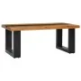 Solid teak wood and polyresin coffee table 100x50x40 cm by vidaXL, Coffee table - Ref: Foro24-281646, Price: 242,21 €, Discou...