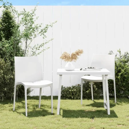 Gartenstühle 2 Stück weißes Polypropylen 50x46x80 cm von vidaXL, Gartenstühle - Ref: Foro24-364734, Preis: 134,14 €, Rabatt: %