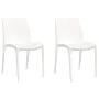 Garden chairs 2 pcs white polypropylene 50x46x80 cm by vidaXL, Garden chairs - Ref: Foro24-364734, Price: 131,71 €, Discount: %