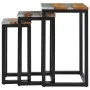 Stackable tables, set of 3, made of solid teak wood and polyresin. by vidaXL, Side tables - Ref: Foro24-281648, Price: 204,78...