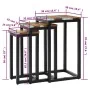 Stackable tables, set of 3, made of solid teak wood and polyresin. by vidaXL, Side tables - Ref: Foro24-281648, Price: 204,78...