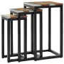 Stackable tables, set of 3, made of solid teak wood and polyresin. by vidaXL, Side tables - Ref: Foro24-281648, Price: 204,78...