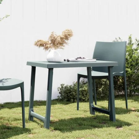 Camping table in wood look PP green 79x56x64 cm by vidaXL, Garden tables - Ref: Foro24-364736, Price: 51,29 €, Discount: %