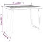 Camping table in wood look PP green 79x56x64 cm by vidaXL, Garden tables - Ref: Foro24-364736, Price: 51,29 €, Discount: %