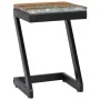 Mesa de centro madera maciza de teca y polirresina 30x30x50 cm de vidaXL, Mesas de centro - Ref: Foro24-281649, Precio: 70,93...