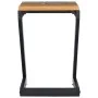 Mesa de centro madera maciza de teca y polirresina 30x30x50 cm de vidaXL, Mesas de centro - Ref: Foro24-281649, Precio: 70,93...