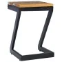 Mesa de centro madera maciza de teca y polirresina 30x30x50 cm de vidaXL, Mesas de centro - Ref: Foro24-281649, Precio: 70,93...