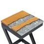 Mesa de centro madera maciza de teca y polirresina 30x30x50 cm de vidaXL, Mesas de centro - Ref: Foro24-281649, Precio: 70,93...