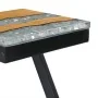 Mesa de centro madera maciza de teca y polirresina 30x30x50 cm de vidaXL, Mesas de centro - Ref: Foro24-281649, Precio: 70,93...