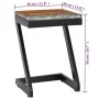 Mesa de centro madera maciza de teca y polirresina 30x30x50 cm de vidaXL, Mesas de centro - Ref: Foro24-281649, Precio: 70,93...