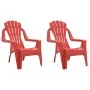 Children's garden chairs 2 pcs wood look PP red 37x34x44 cm by vidaXL, Garden chairs - Ref: Foro24-364738, Price: 57,21 €, Di...