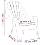 Children's garden chairs 2 pcs wood look PP red 37x34x44 cm by vidaXL, Garden chairs - Ref: Foro24-364738, Price: 57,21 €, Di...