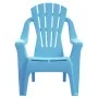 Sillas de jardín niños 2 uds aspecto madera PP azul 37x34x44 cm de vidaXL, Sillas de jardín - Ref: Foro24-364739, Precio: 59,...