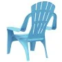 Sillas de jardín niños 2 uds aspecto madera PP azul 37x34x44 cm de vidaXL, Sillas de jardín - Ref: Foro24-364739, Precio: 59,...