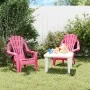 Sillas de jardín niños 2 uds aspecto madera PP rosa 37x34x44 cm de vidaXL, Sillas de jardín - Ref: Foro24-364741, Precio: 59,...