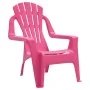Sillas de jardín niños 2 uds aspecto madera PP rosa 37x34x44 cm de vidaXL, Sillas de jardín - Ref: Foro24-364741, Precio: 59,...