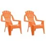 Children's garden chairs 2 pcs wood look PP orange 37x34x44 cm by vidaXL, Garden chairs - Ref: Foro24-364742, Price: 54,68 €,...