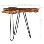 Mesa de centro de madera maciza de teca y polirresina 70x45 cm de vidaXL, Mesas de centro - Ref: Foro24-281651, Precio: 117,1...