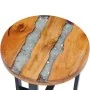 Solid teak wood and polyresin coffee table 40x45 cm by vidaXL, Coffee table - Ref: Foro24-281652, Price: 92,37 €, Discount: %