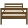 Estructura de cama madera maciza pino marrón miel 90x200 cm de vidaXL, Camas y somieres - Ref: Foro24-821627, Precio: 86,13 €...