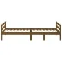 Estructura de cama madera maciza pino marrón miel 90x200 cm de vidaXL, Camas y somieres - Ref: Foro24-821627, Precio: 86,13 €...