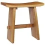 Solid teak wood stool by vidaXL, Folding stools and chairs - Ref: Foro24-281655, Price: 158,43 €, Discount: %