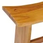 Solid teak wood stool by vidaXL, Folding stools and chairs - Ref: Foro24-281655, Price: 158,43 €, Discount: %