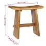 Solid teak wood stool by vidaXL, Folding stools and chairs - Ref: Foro24-281655, Price: 158,43 €, Discount: %