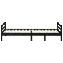 Solid black pine wood bed frame 90x200 cm by vidaXL, Beds and slatted bases - Ref: Foro24-821628, Price: 92,47 €, Discount: %