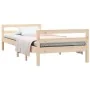 Estructura de cama madera maciza de pino 80x200 cm de vidaXL, Camas y somieres - Ref: Foro24-821629, Precio: 116,87 €, Descue...
