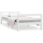 Solid white pine wood bed frame 80x200 cm by vidaXL, Beds and slatted bases - Ref: Foro24-821630, Price: 153,10 €, Discount: %