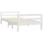Solid white pine wood bed frame 80x200 cm by vidaXL, Beds and slatted bases - Ref: Foro24-821630, Price: 153,10 €, Discount: %