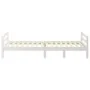 Solid white pine wood bed frame 80x200 cm by vidaXL, Beds and slatted bases - Ref: Foro24-821630, Price: 153,10 €, Discount: %