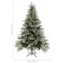 Christmas tree with lights and pine cones PVC PE green and white 150 cm by vidaXL, Christmas trees - Ref: Foro24-3094564, Pri...
