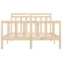 Solid pine wood bed frame 160x200 cm by vidaXL, Beds and slatted bases - Ref: Foro24-3107038, Price: 130,63 €, Discount: %