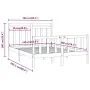 Solid pine wood bed frame 160x200 cm by vidaXL, Beds and slatted bases - Ref: Foro24-3107038, Price: 130,63 €, Discount: %